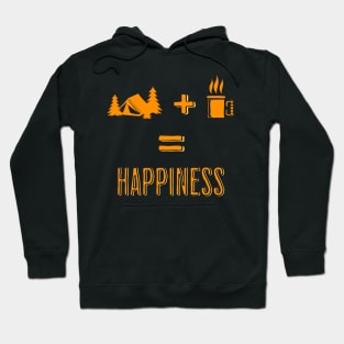 Coffee + Camping = Happiness Outdoor Adventure for coffee lovers Hoodie